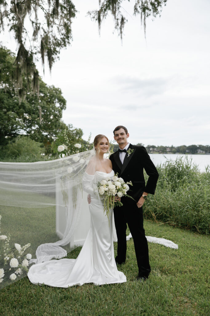 Wedding makeup artist in Orlando | Makeup Artist Orlando Beauty Brigade | Bride and groom standing close together